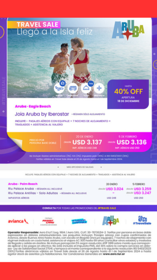 travel sale